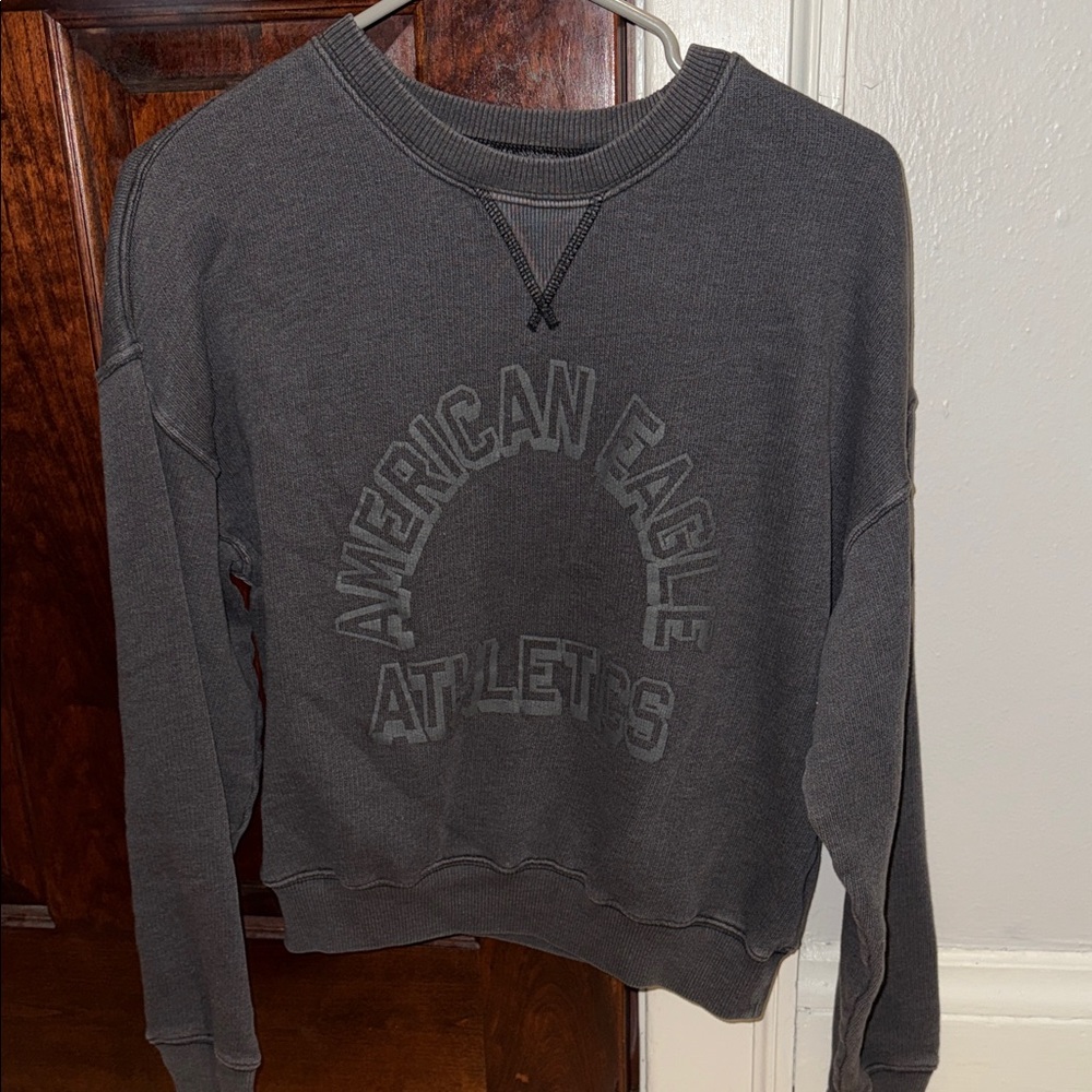 American Eagle Outfitters Women’s Charcoal Crewneck Sweater